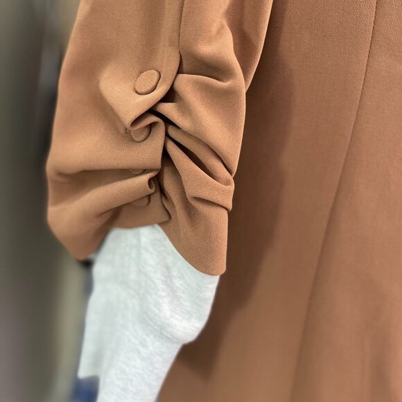 Cinq A Sept- Hooded Khloe Jacket In Cinnamon Oatmeal (Size 4) - Picture 4 of 4